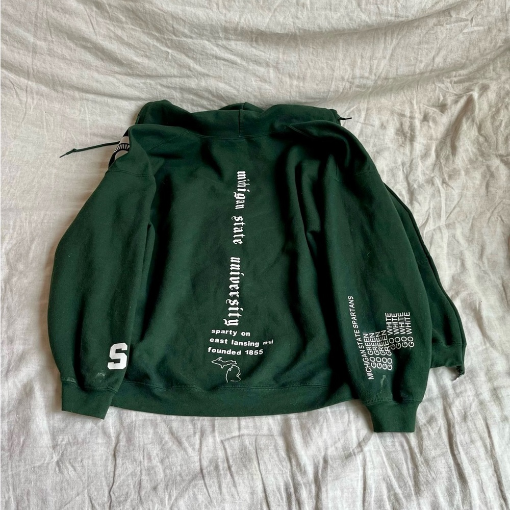 Michigan State zip up hoodie size XL